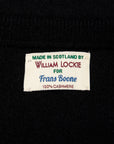 William Lockie Oxton Cashmere Crew Neck black