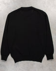 William Lockie Oxton Cashmere Crew Neck black