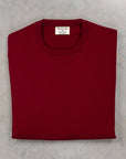 William Lockie Oxton Cashmere Crew Neck Bordeaux