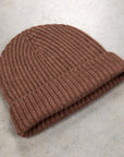 William Lockie x Frans Boone Royal Rib Cashmere Hat Coffee