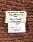 William Lockie x Frans Boone Royal Rib Cashmere Hat Coffee