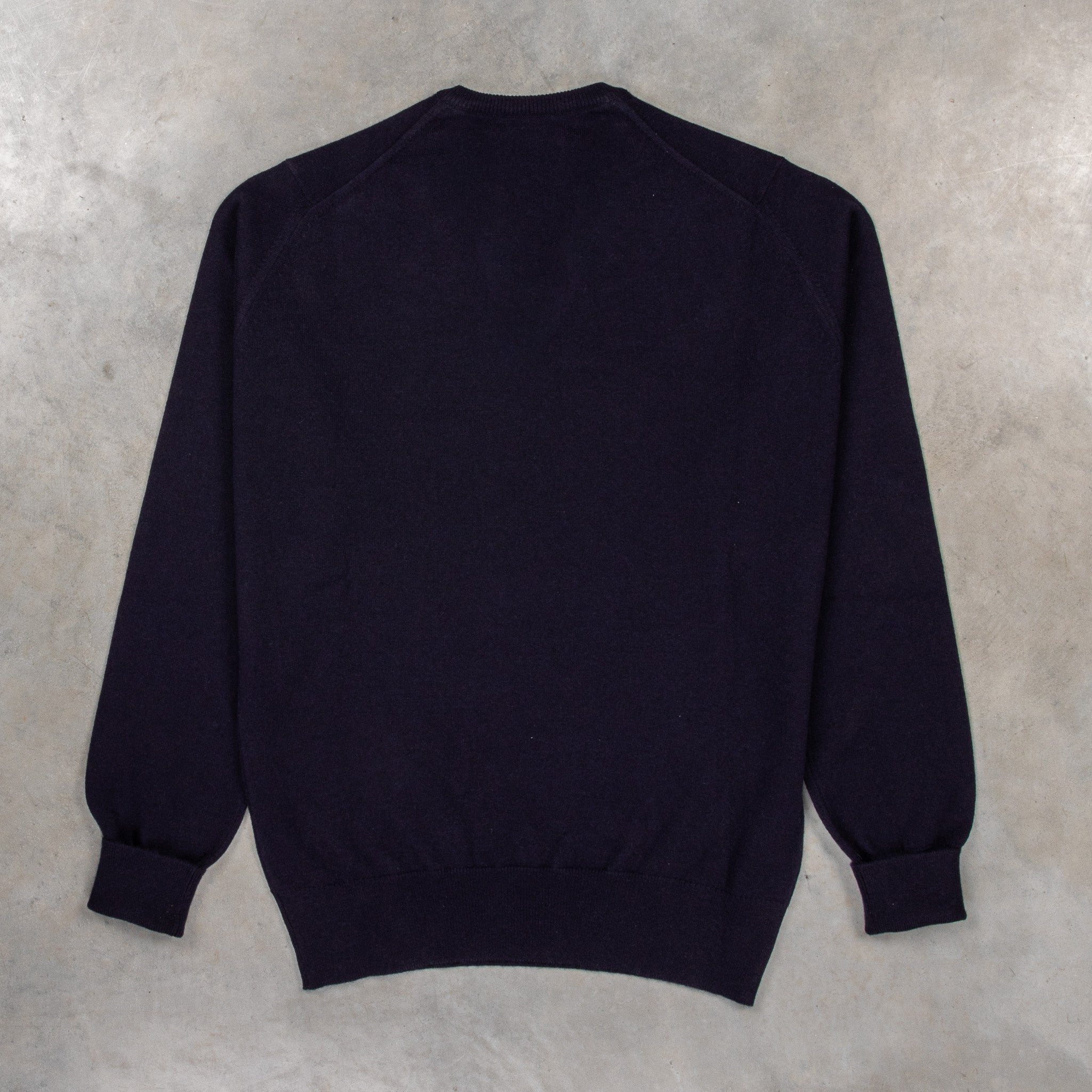 William Lockie Oxton Cashmere V-Neck Dark Navy