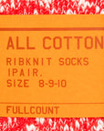 Fullcount 6110 Cotton Mix Socks Red