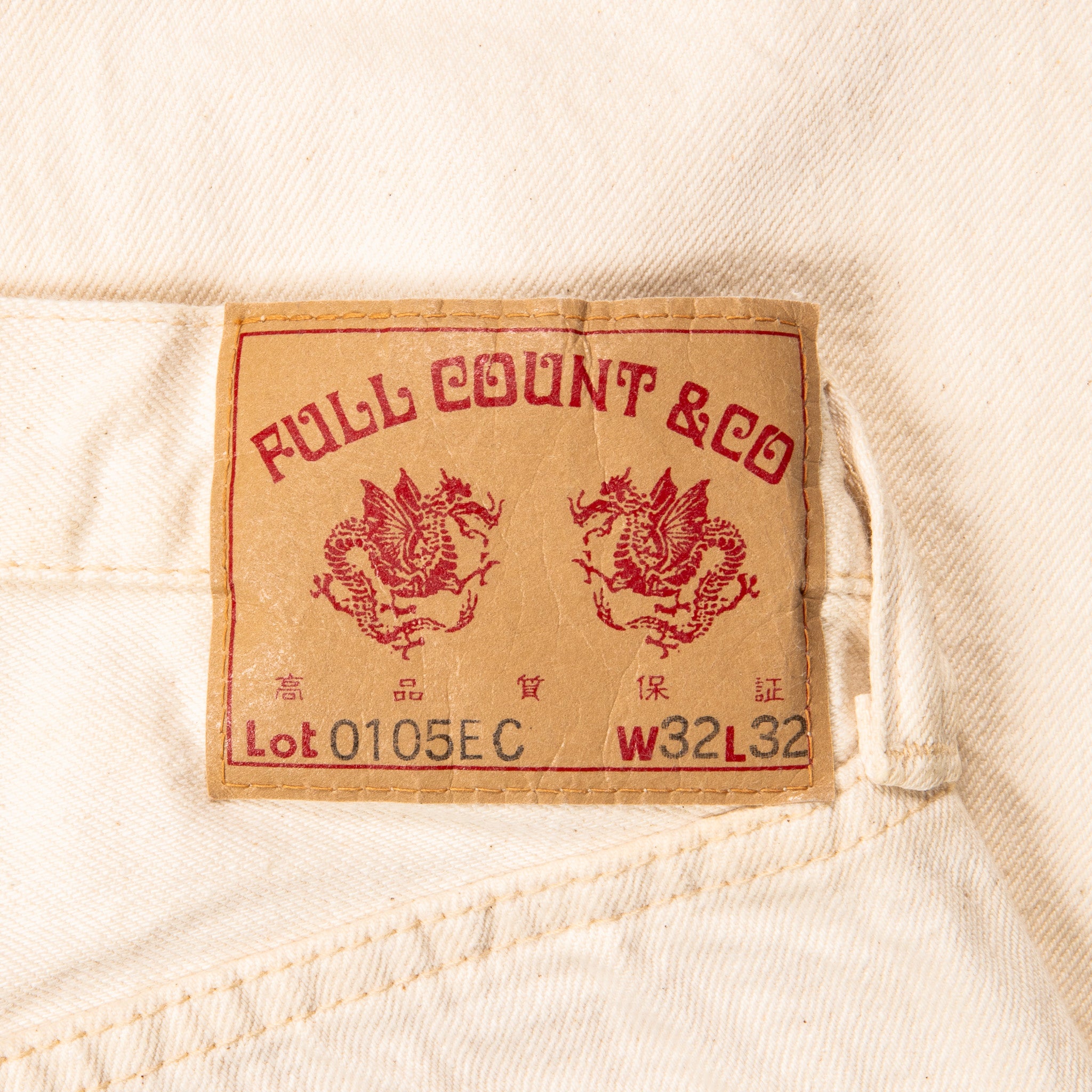 Fullcount 0105 Loose Straight 13.7 Oz Ecru