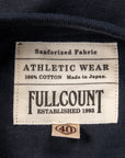 Fullcount Flat Seam Heavyweight Longsleeve Henley Ink. Black