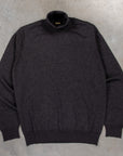 Drumohr Luxury 30G Cashmere Roll Neck Grigio Antracite