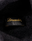 Drumohr Luxury 30G Cashmere Roll Neck Grigio Antracite