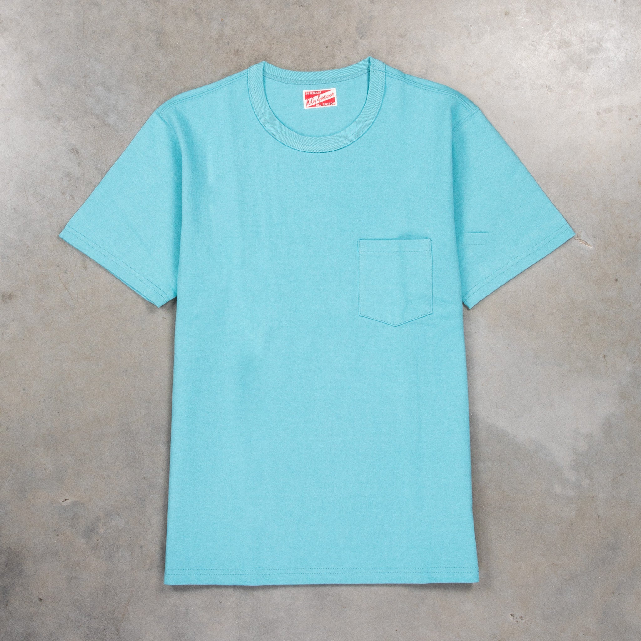 The Real McCoys Pocket Tee Teal