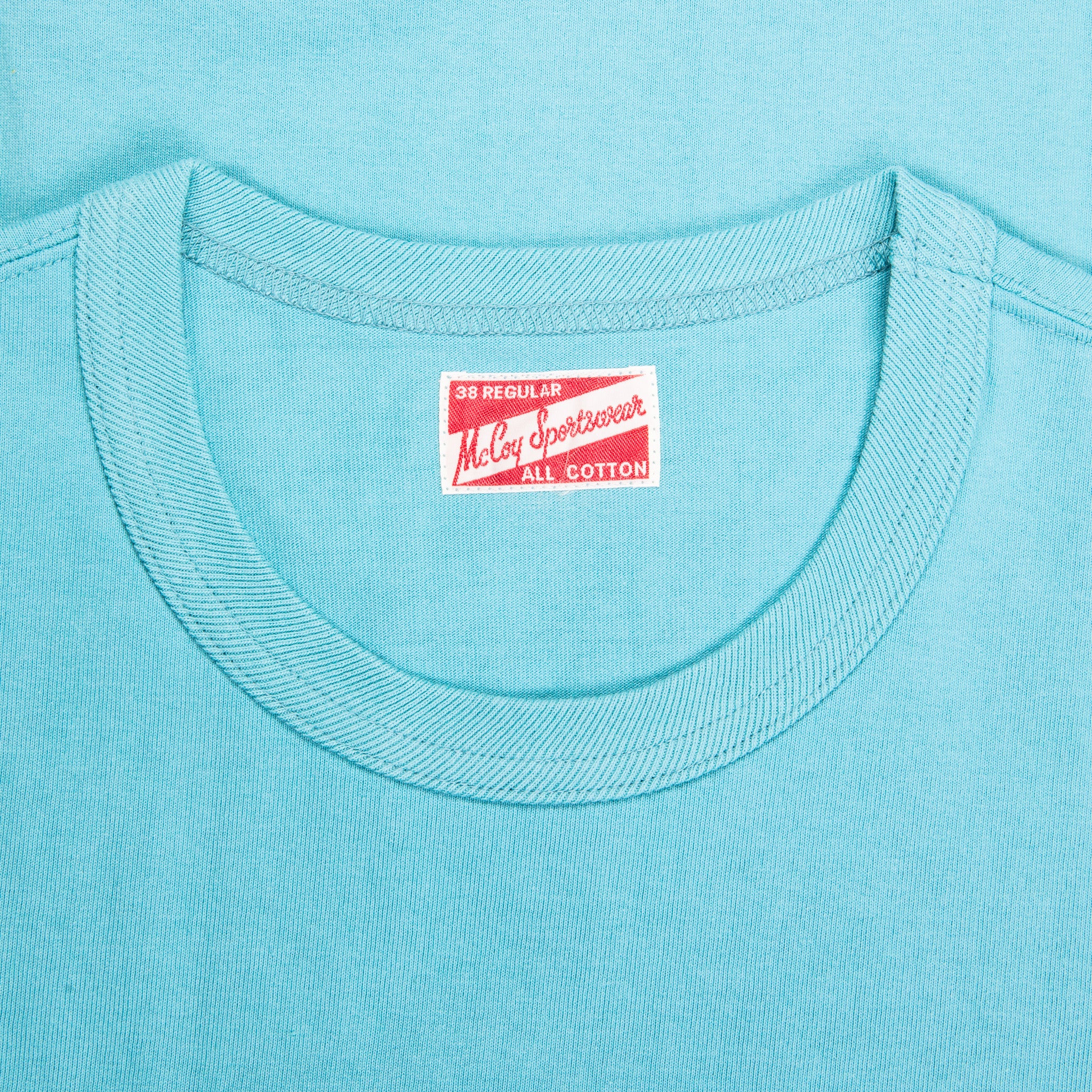 The Real McCoys Pocket Tee Teal