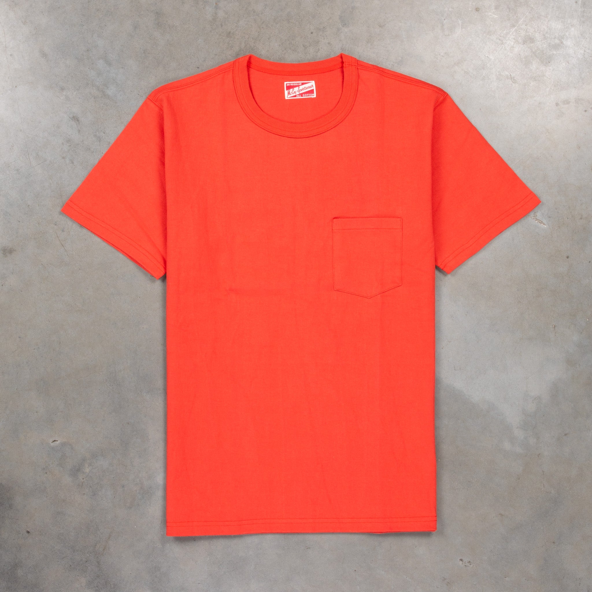 The Real McCoys Pocket Tee Scarlet