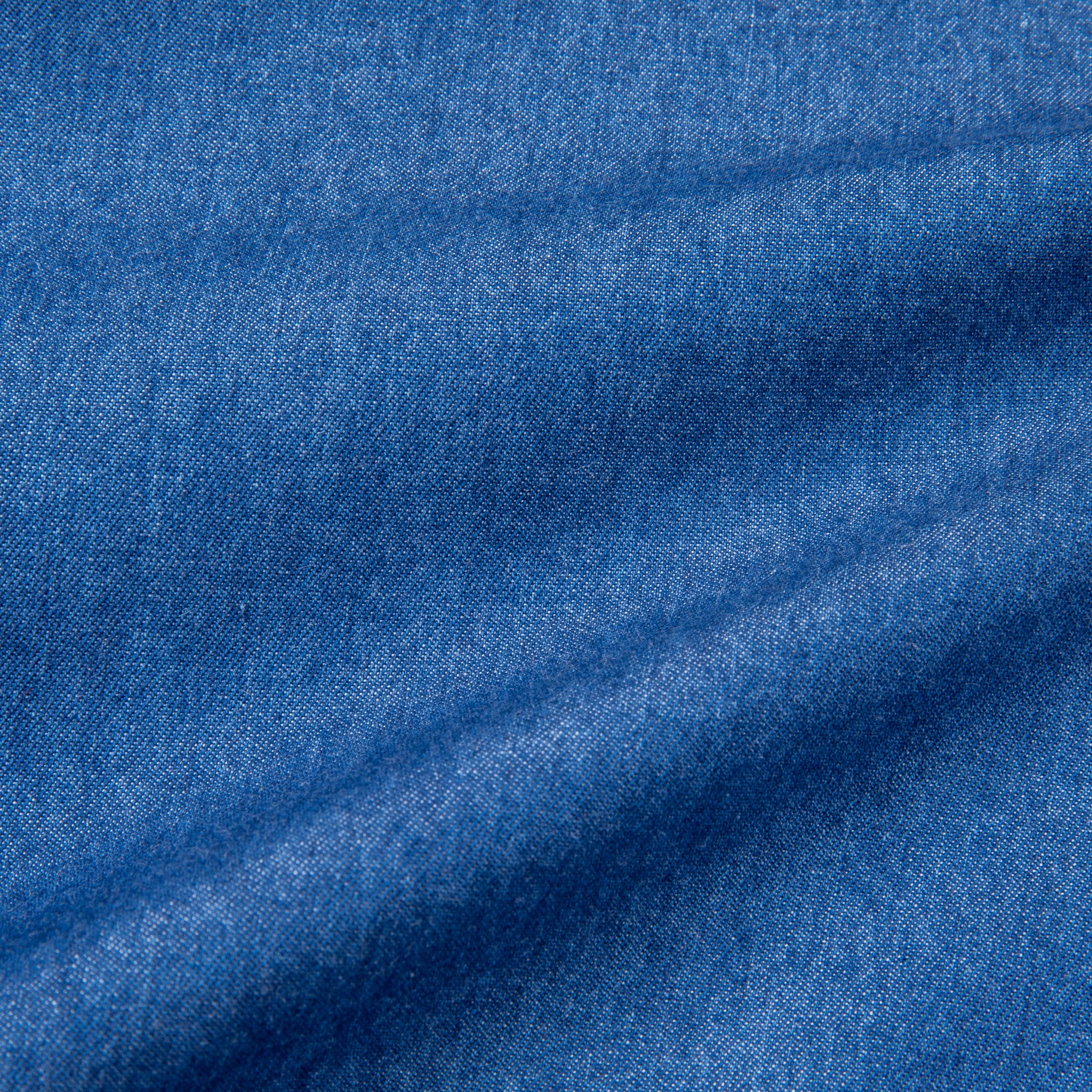 Finamore Gaeta shirt Lucio collar Regular Bleach Denim – Frans Boone Store