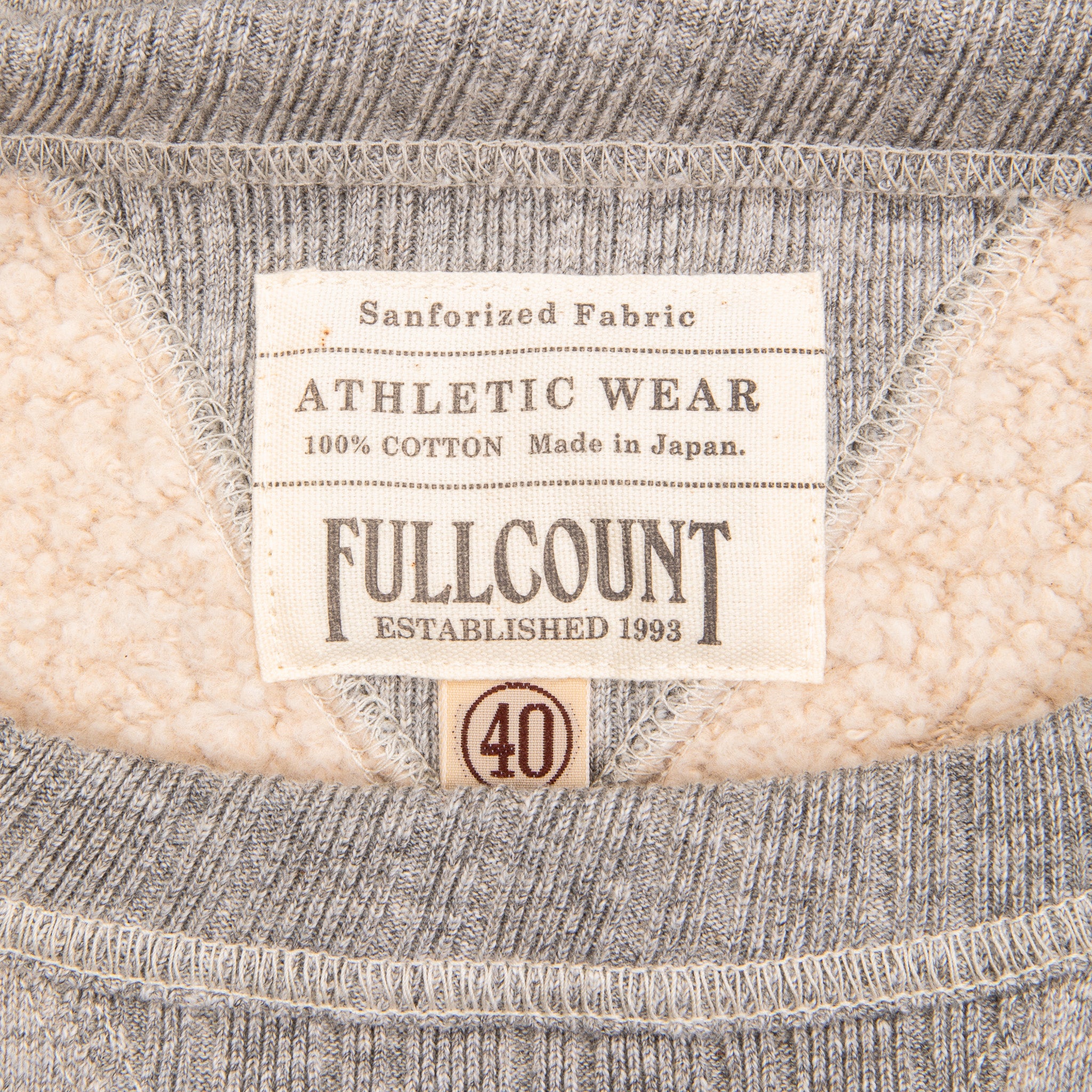 Fullcount 3741 Double V Sweatshirt Heather Gray