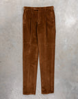 Rota Pantaloni High Rise Regular Fit 8-Wale Corduroy Tobacco