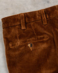 Rota Pantaloni High Rise Regular Fit 8-Wale Corduroy Tobacco