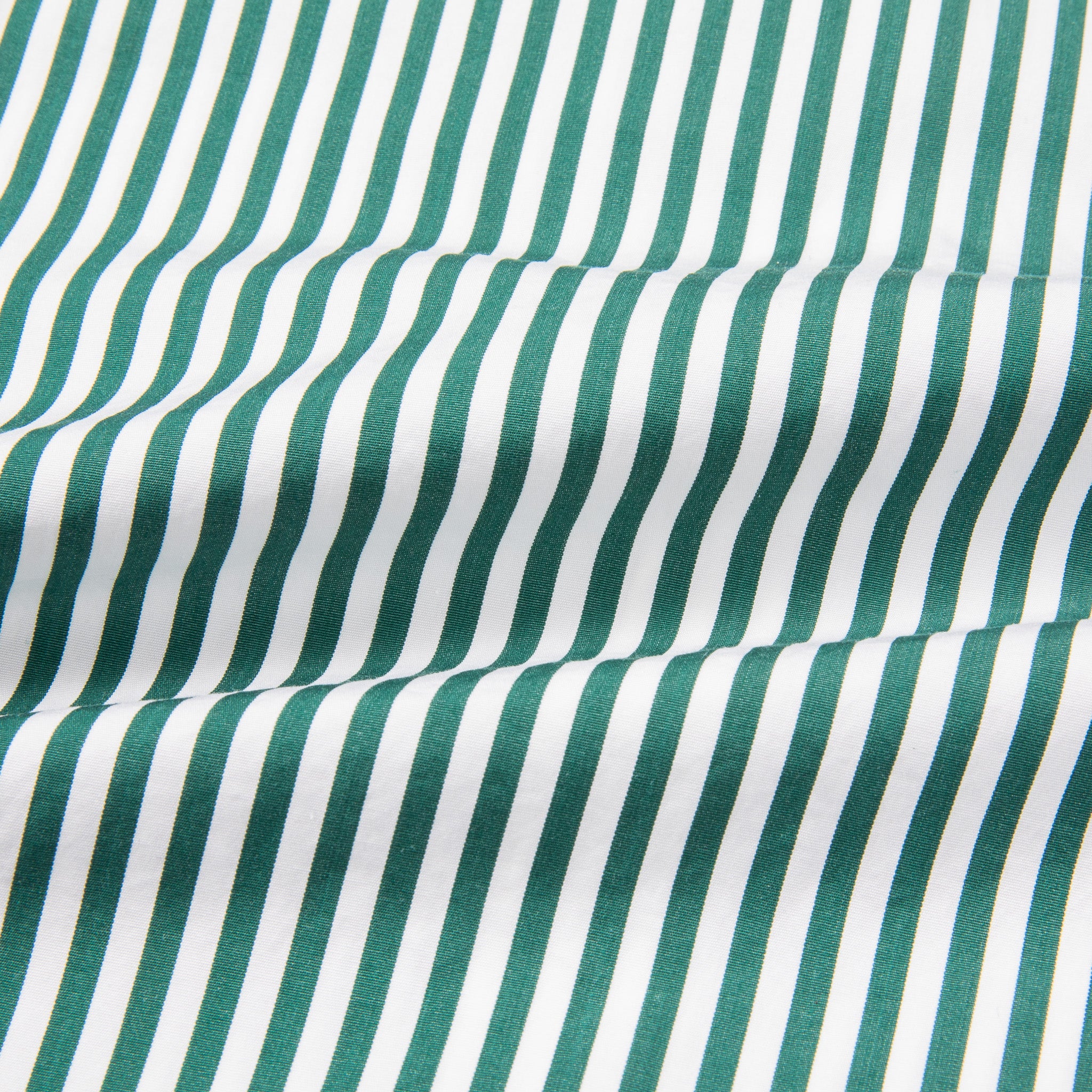 Finamore Tokyo Fit Collo Lucio Bengal Stripe Shirt Verde Inglese