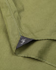 Finamore Gaeta Shirt Sergio Collar Alumo Poplin Olive