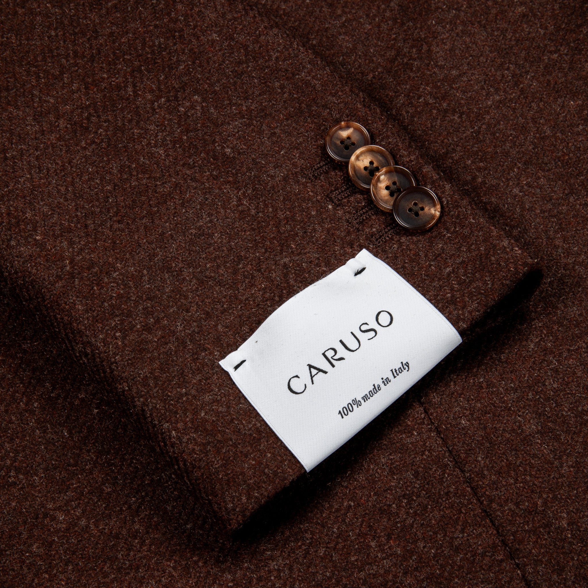 Caruso Butterfly Jacket Wool Cashmere Italian Tweed Marrone – Frans Boone  Store