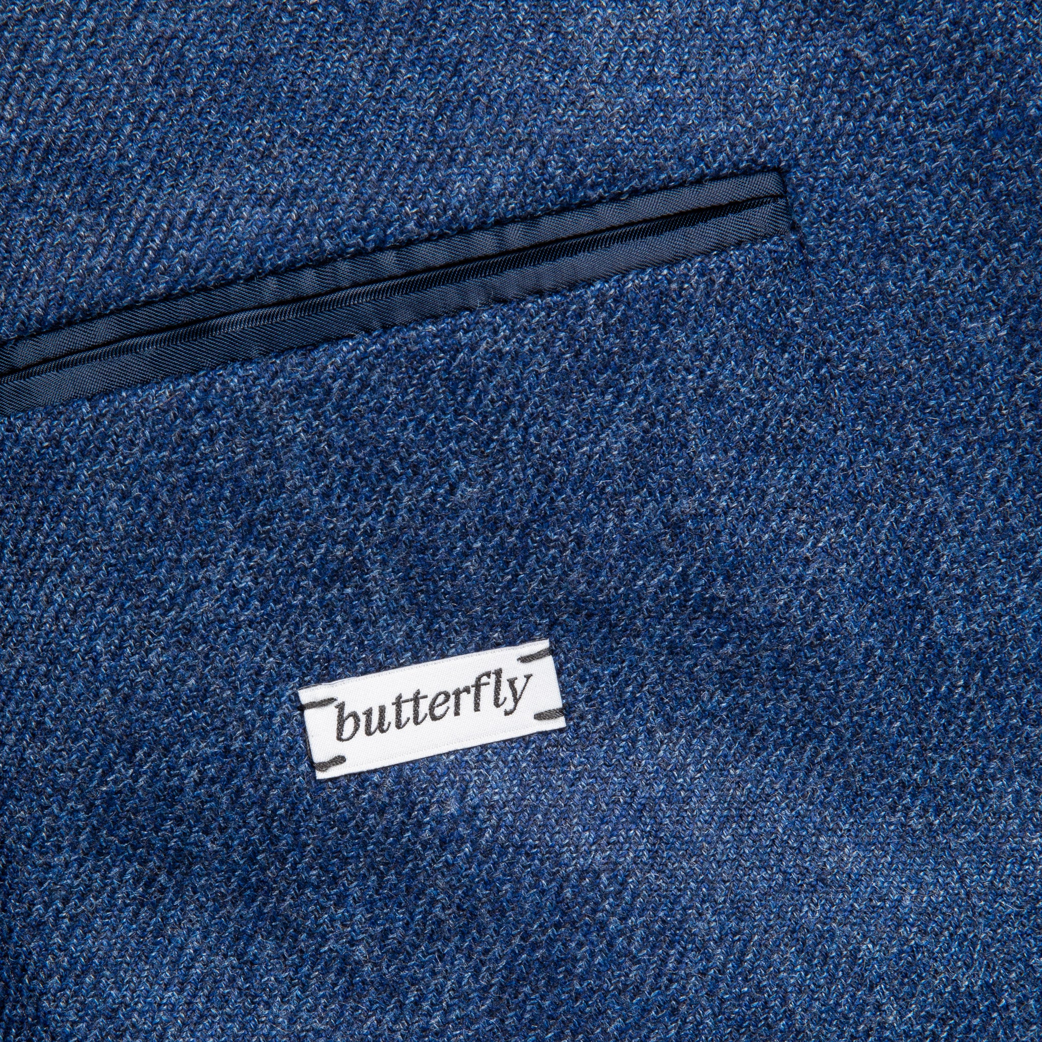 Caruso Butterfly Jacket 100% Cashmere Blu