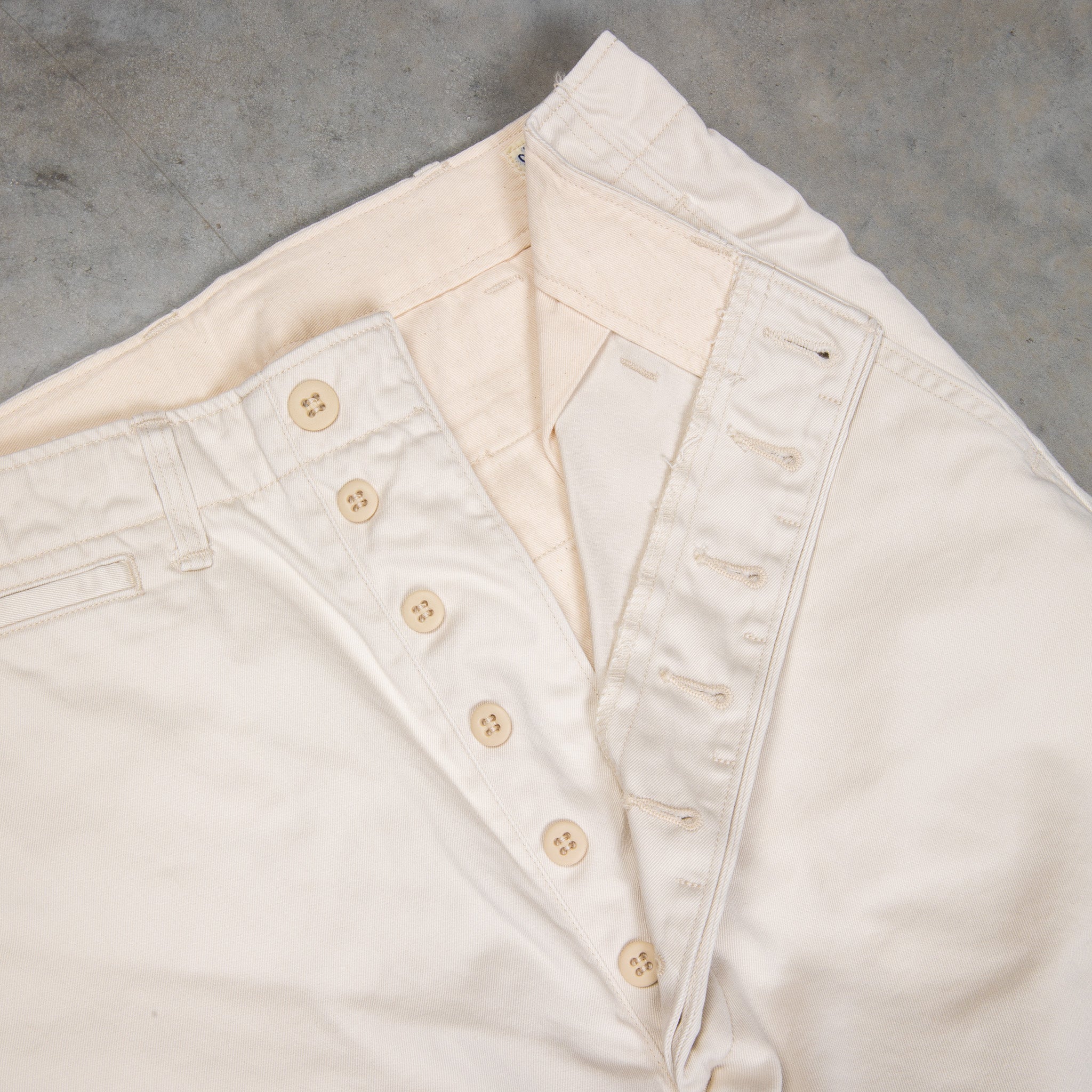 Orslow Vintage Fit Army trousers Ivory