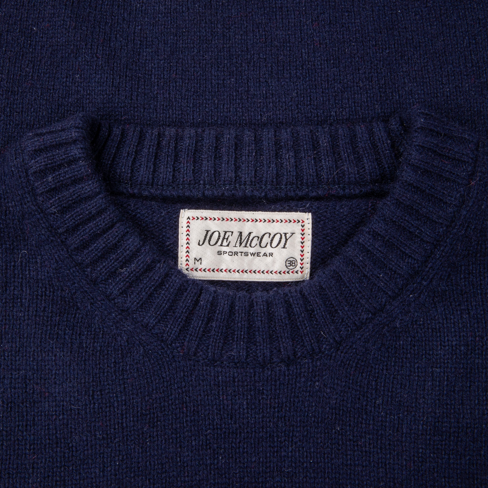 The Real McCoy's Wool Crewneck Sweater Navy – Frans Boone Store