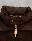 Manifattura Ceccarelli Goose down vest  Corduroy Brown Frans Boone Exclusive