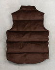 Manifattura Ceccarelli Goose down vest  Corduroy Brown Frans Boone Exclusive