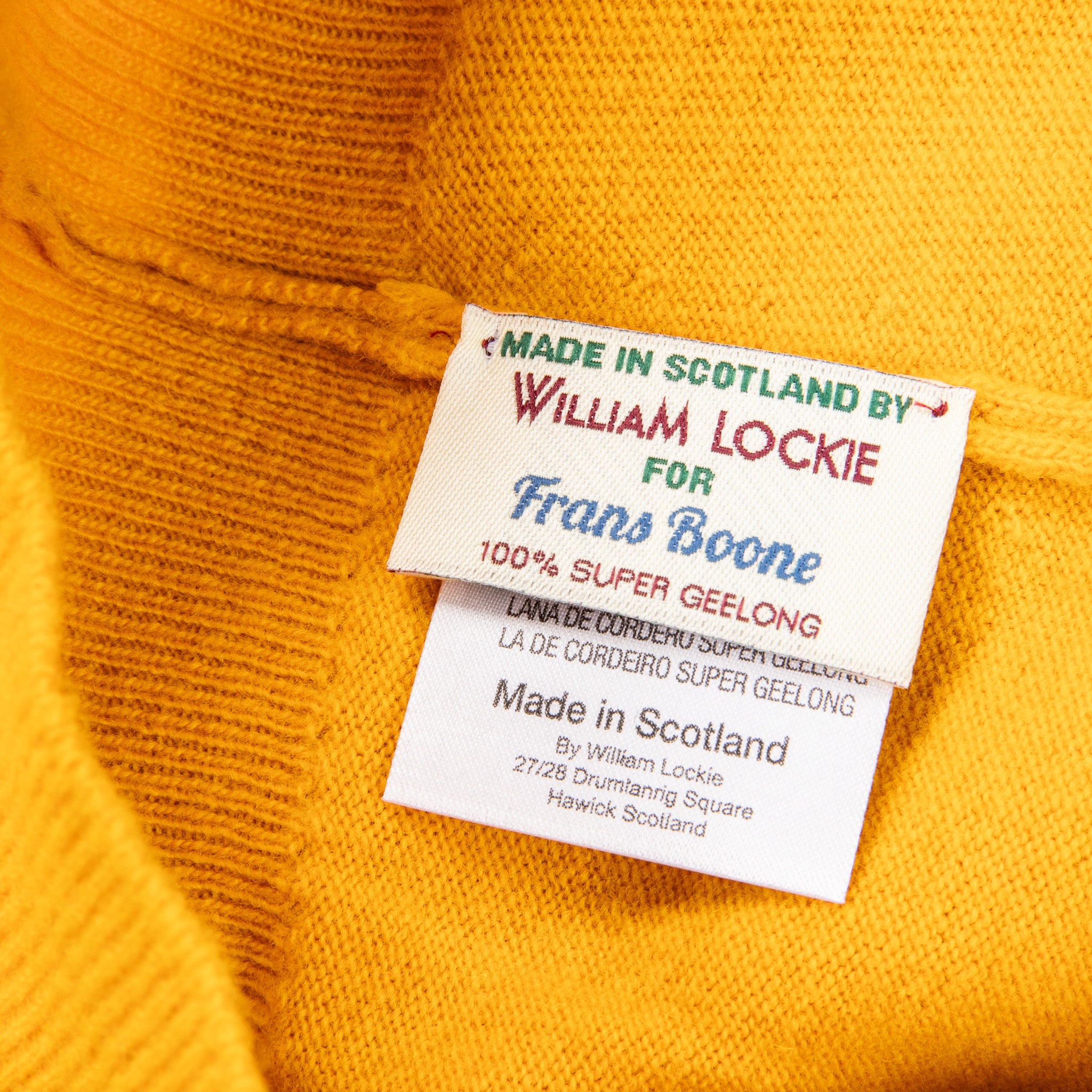 William Lockie x Frans Boone Super Geelong Roll Neck Goldeneye