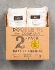 RRL 2-Pack Pocket T-Shirts Dyed White