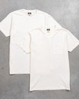 RRL 2-Pack Pocket T-Shirts Dyed White