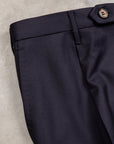 Rota Regular Fit High Rise Pants Gabardine Navy Blue