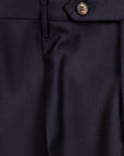 Rota Regular Fit High Rise Pants Gabardine Navy Blue