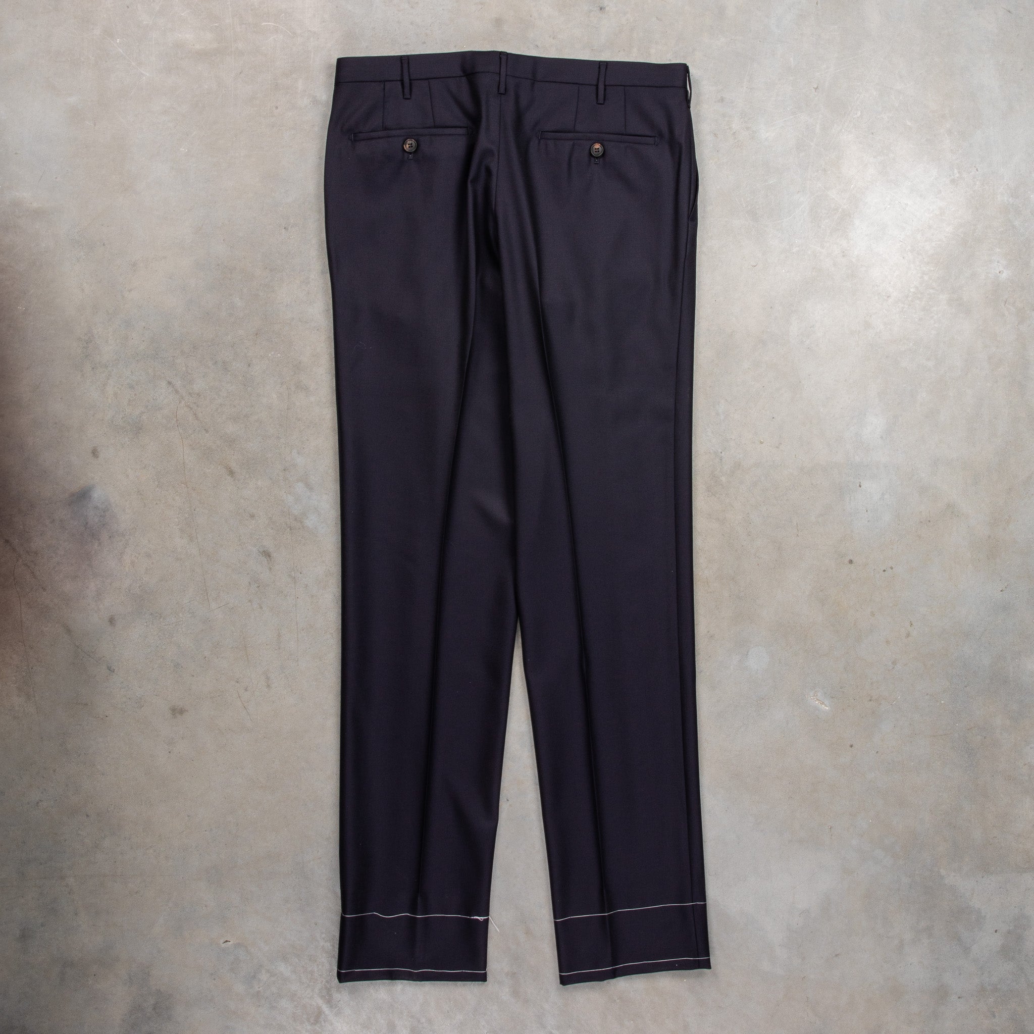 Rota Regular Fit High Rise Pants Gabardine Navy Blue