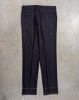 Rota Regular Fit High Rise Pants Gabardine Navy Blue