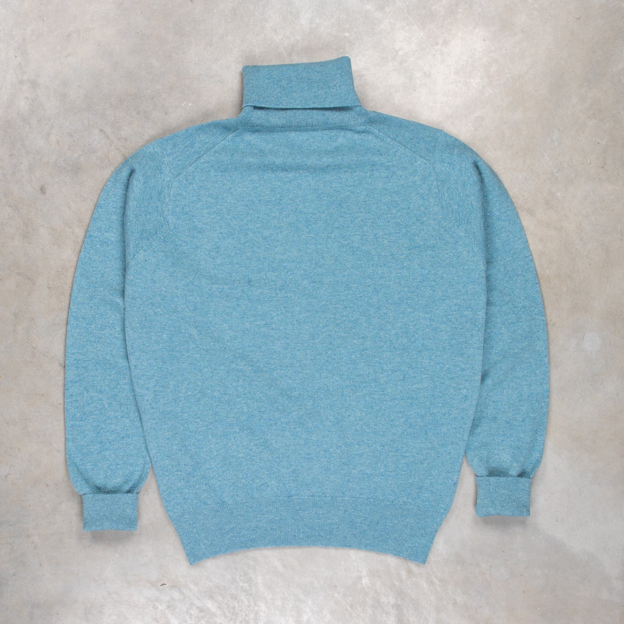 William Lockie x Frans Boone Super Geelong Roll Neck Blue Lovat