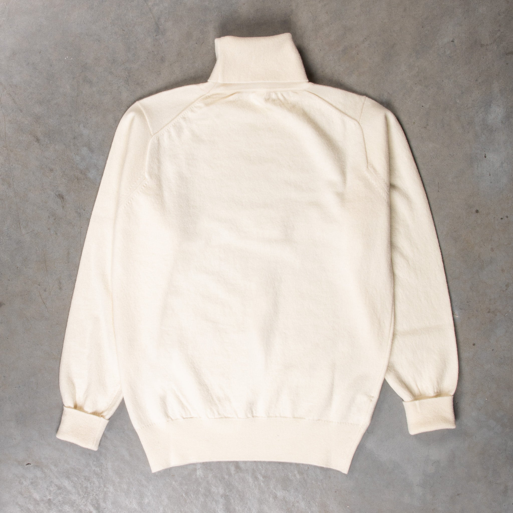 William Lockie x Frans Boone Super Geelong Roll Neck Ecru