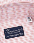 Finamore Milano Collo Eduardo Double Stripe Burgundy Pink