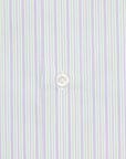 Finamore Milano Collo Eduardo Double Stripe Green Violet