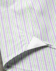 Finamore Milano Collo Eduardo Double Stripe Green Violet