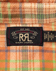 RRL Matlock Shirt Orange Plaid