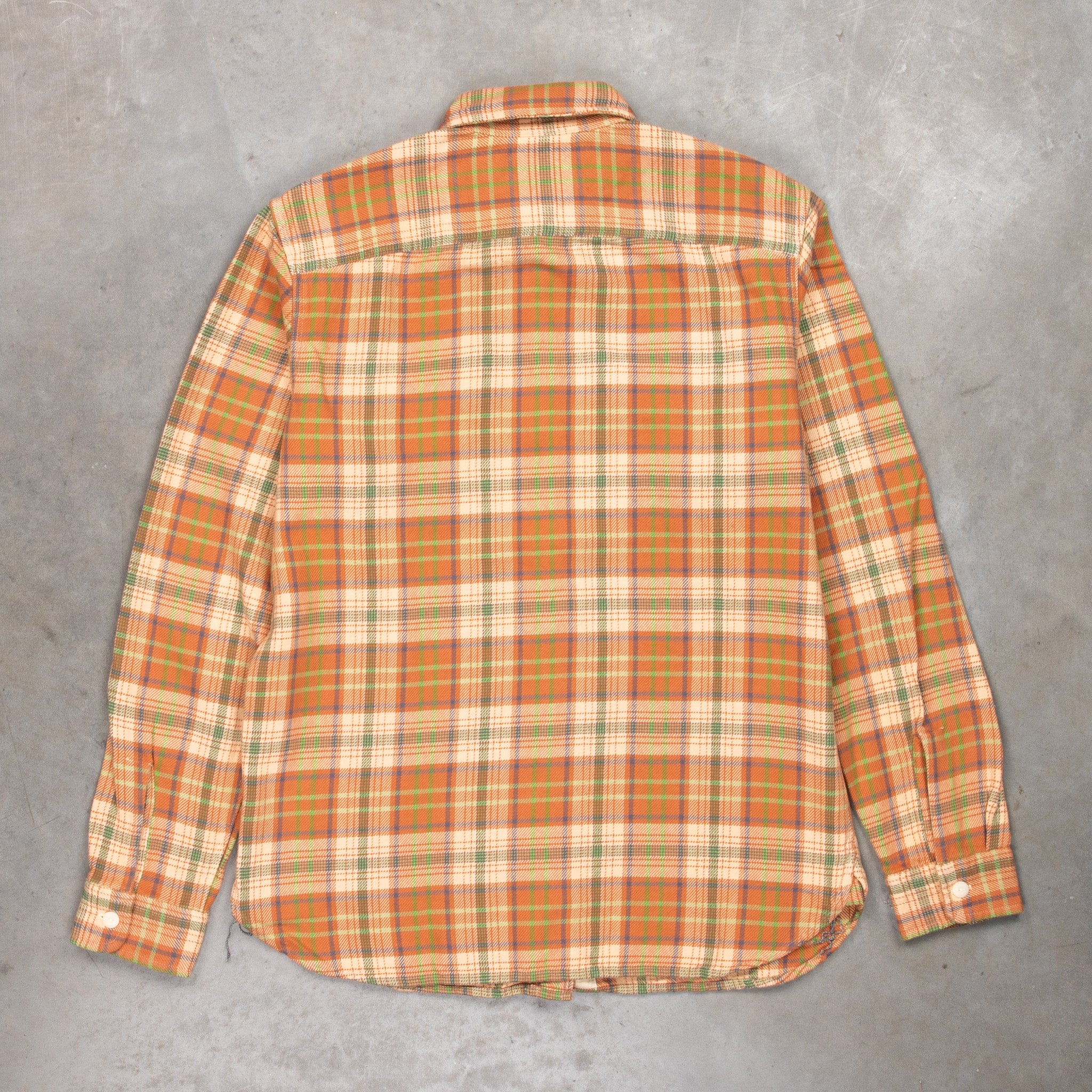 RRL Matlock Shirt Orange Plaid