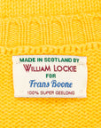 William Lockie x Frans Boone Inigo Baby Lambswool Crew Neck Zafferano