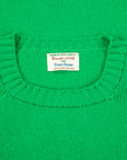 William Lockie x Frans Boone Inigo Baby Lambswool Crew Neck Green