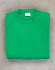 William Lockie x Frans Boone Inigo Baby Lambswool Crew Neck Green