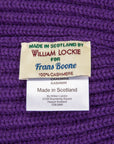 William Lockie x Frans Boone Royal Rib Cashmere Hat Arabian Viola