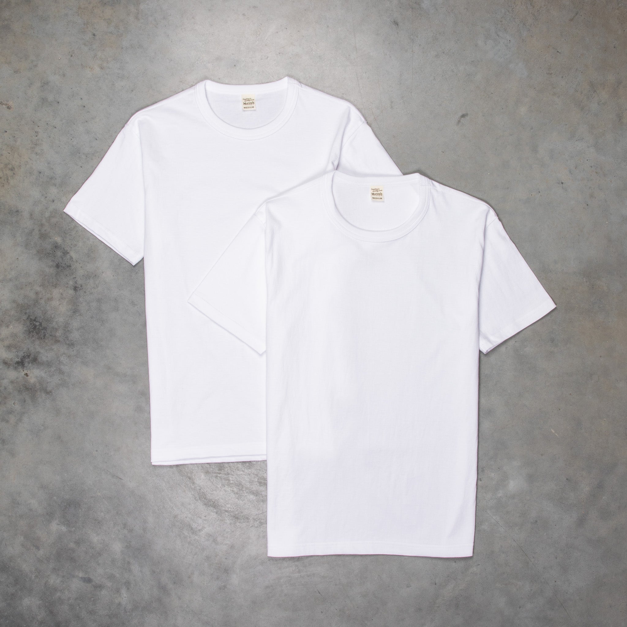 Real McCoy's 2 pack crew neck tee white – Frans Boone Store