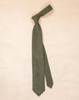 Finamore Anversa Tie Untipped Cashmere Olive