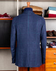 De Petrillo Posillipo Jacket Prince of Wales Navy