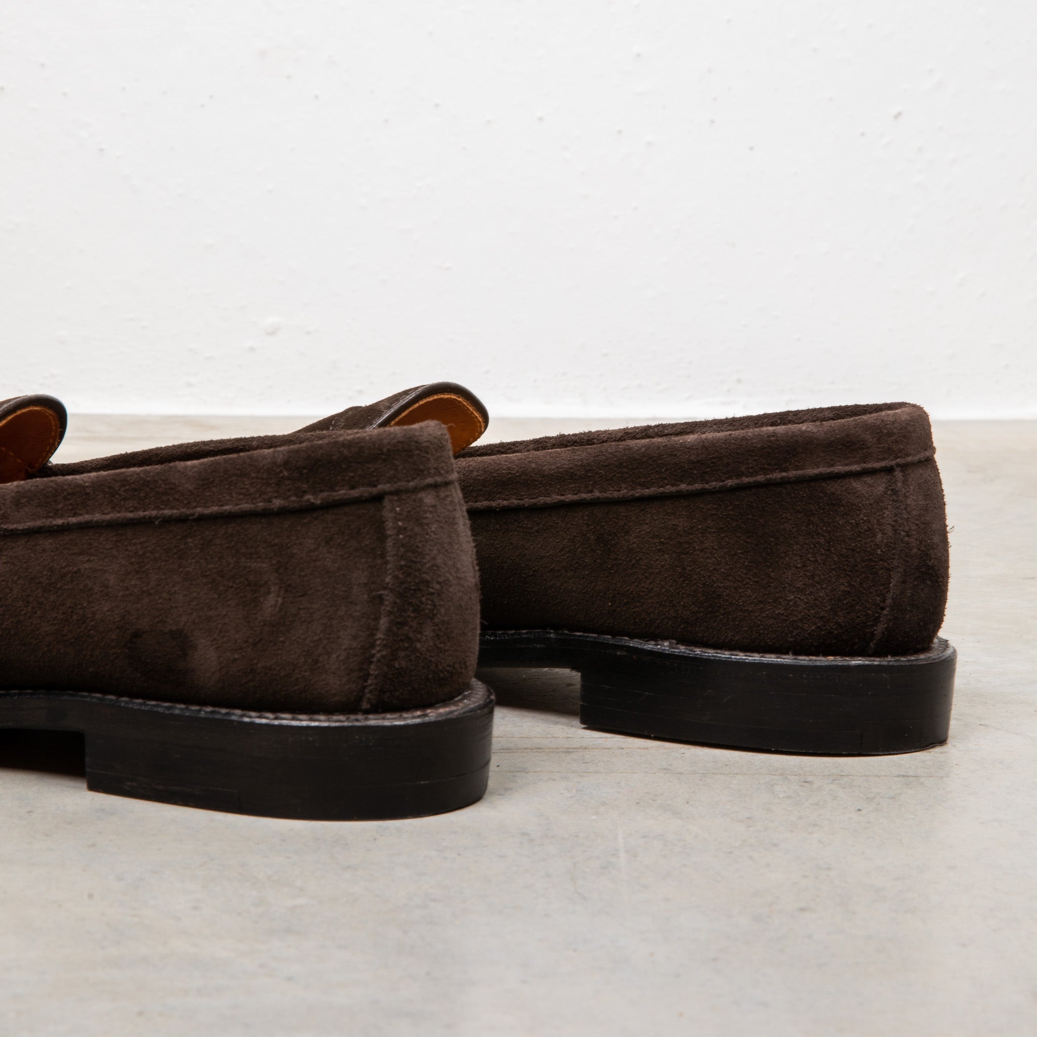 Chocolate on sale suede loafers