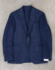 De Petrillo Posillipo Jacket Prince of Wales Navy