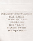 The Real McCoy's Undershirt, Cotton, Summer White